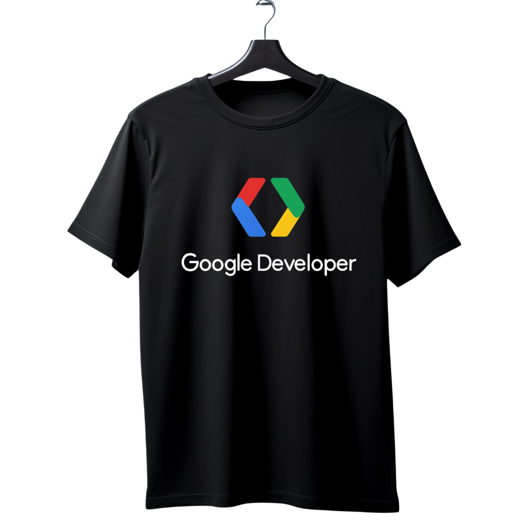 "Google Developer" Colorful Logo T-Shirt | Tech Developer Coding Tee